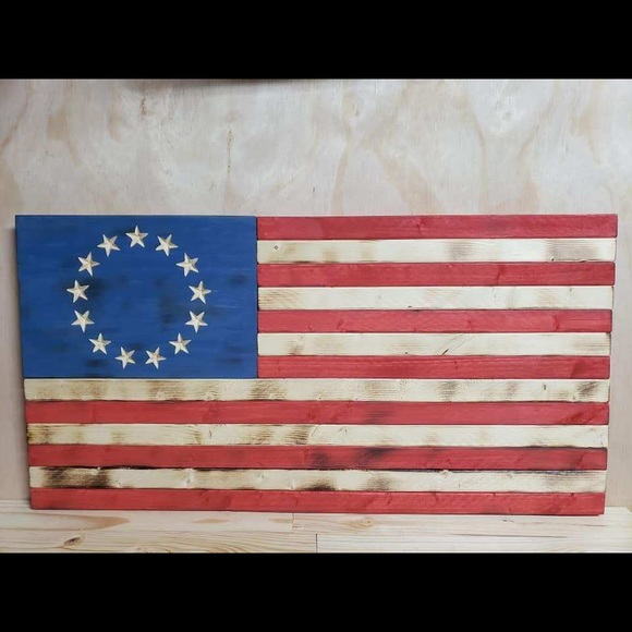 Betsy Ross Wooden flag